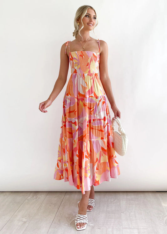 Sommer Damen Kleidung Sexy Einfarbig/Bedruckt Strap Bohemian Kleid