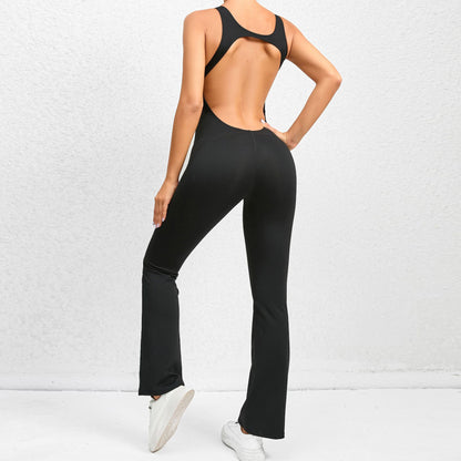 Ropa de Yoga ajustada de secado rápido, ropa deportiva para baile, Fitness, levantamiento de cadera, bocina moldeadora de vientre, pantalones de Yoga de una pieza