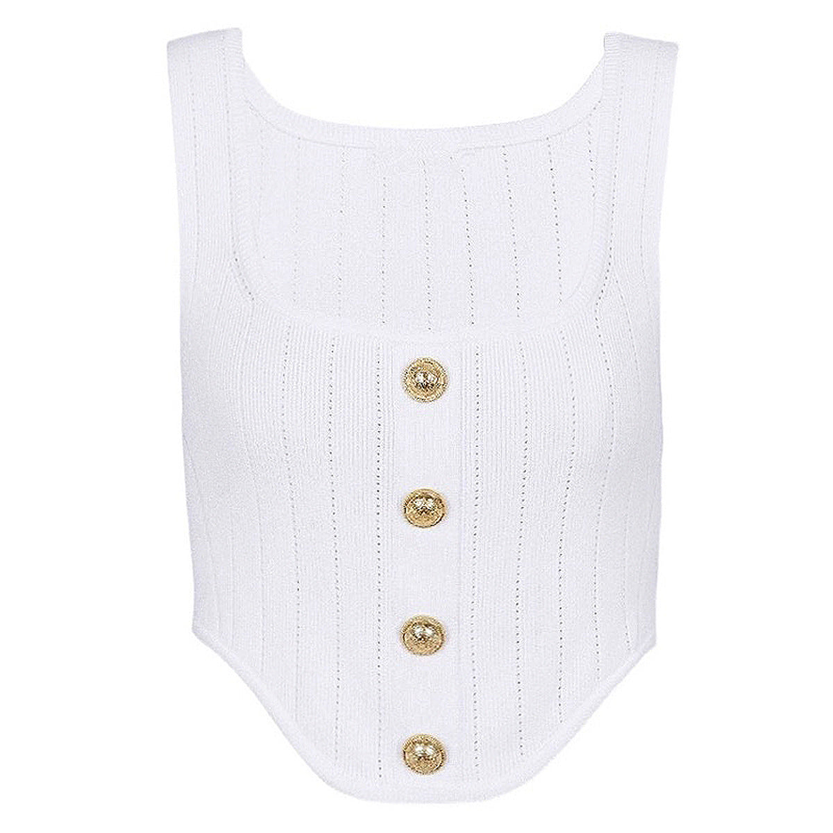 Summer Women All Matching Sleeveless Camisole Short Knitted Bottoming Shirt Online Influencer Pop