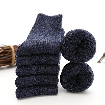 Schlauchsocken aus dickem, mit Fleece gefüttertem, warmem Frottee