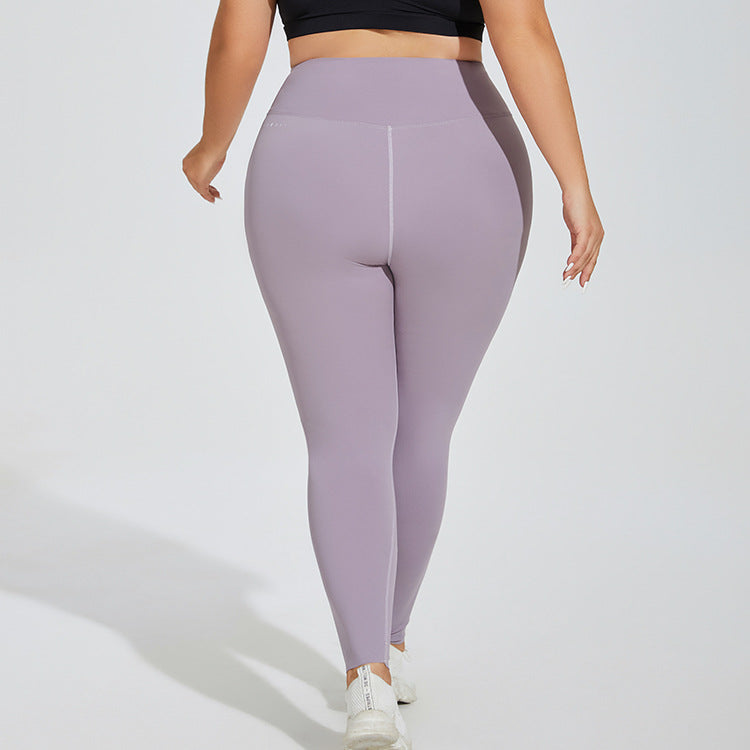 Yogahose in Übergröße, hohe Taille, Hüftlift, nahtlos, Cloud Sense, Damen-Fitness-Sportbekleidung, schnelltrocknende Strumpfhose, verkürzte Hose