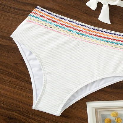 Traje de baño bikini Traje dividido triangular ajustado sin espalda