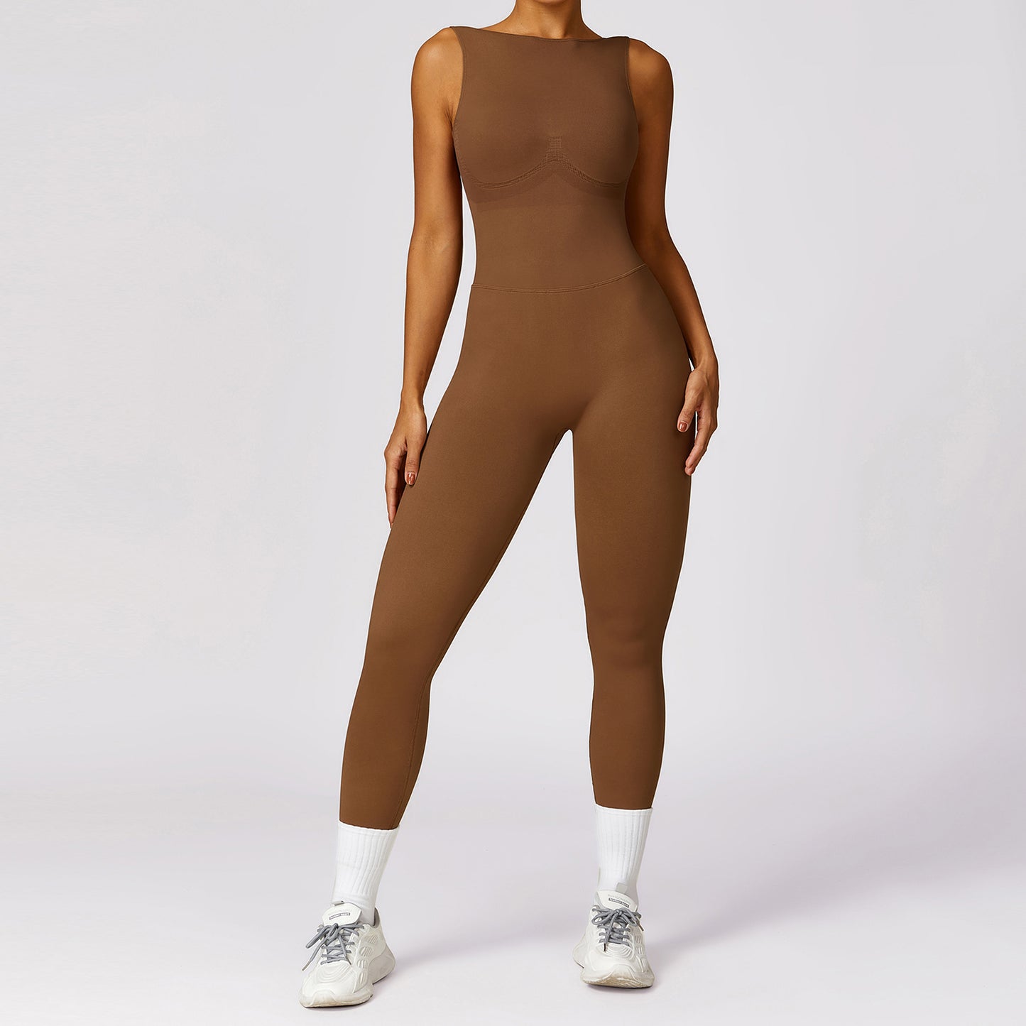 Tight Back Yoga Jumpsuit Sports Fitness Hollow Out Cutout Hip Lifting Yoga Jumpsuit Women