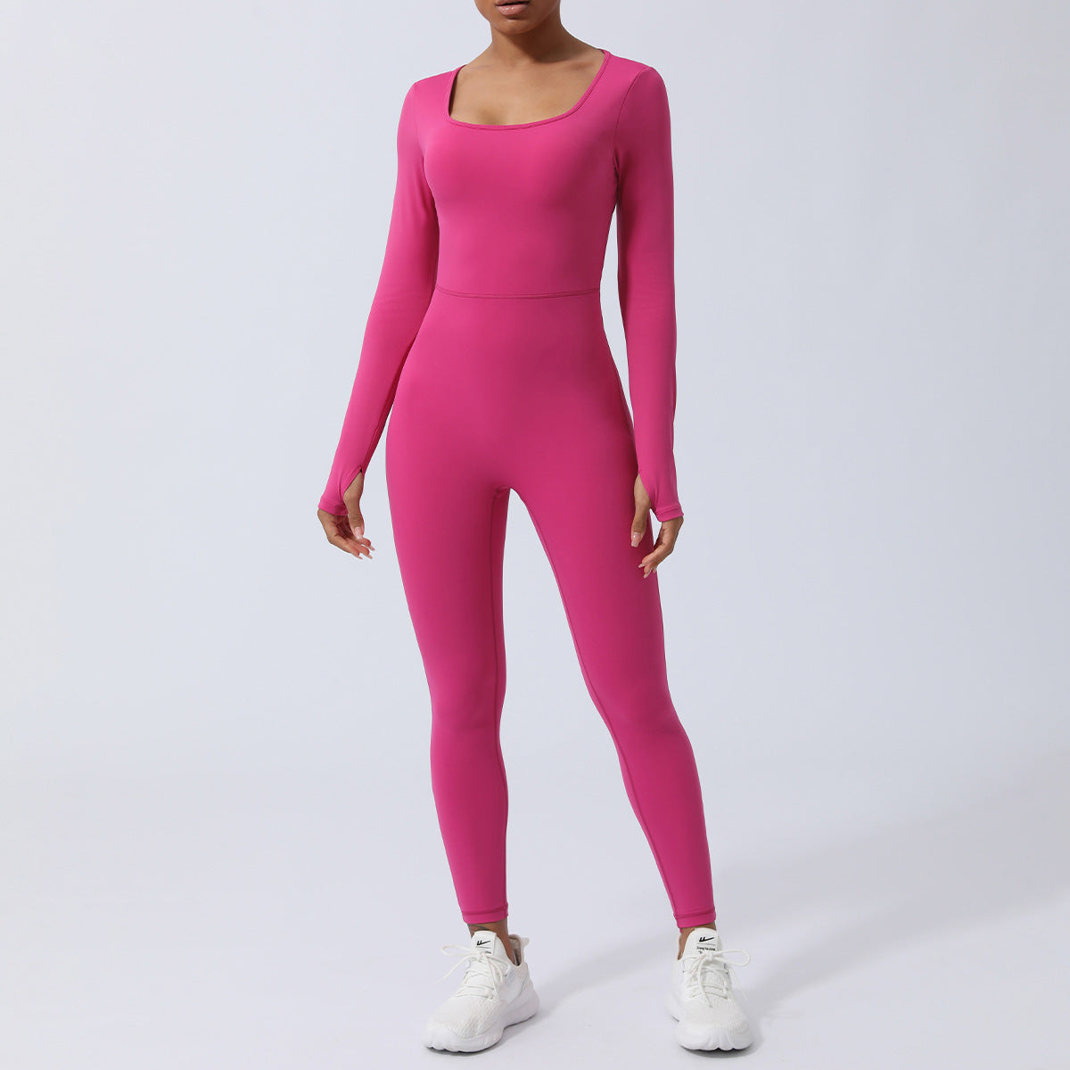 Body de manga larga con espalda descubierta para mujer, ropa de Yoga para levantamiento de cadera, ropa de Fitness de una pieza, mono de baile de verano