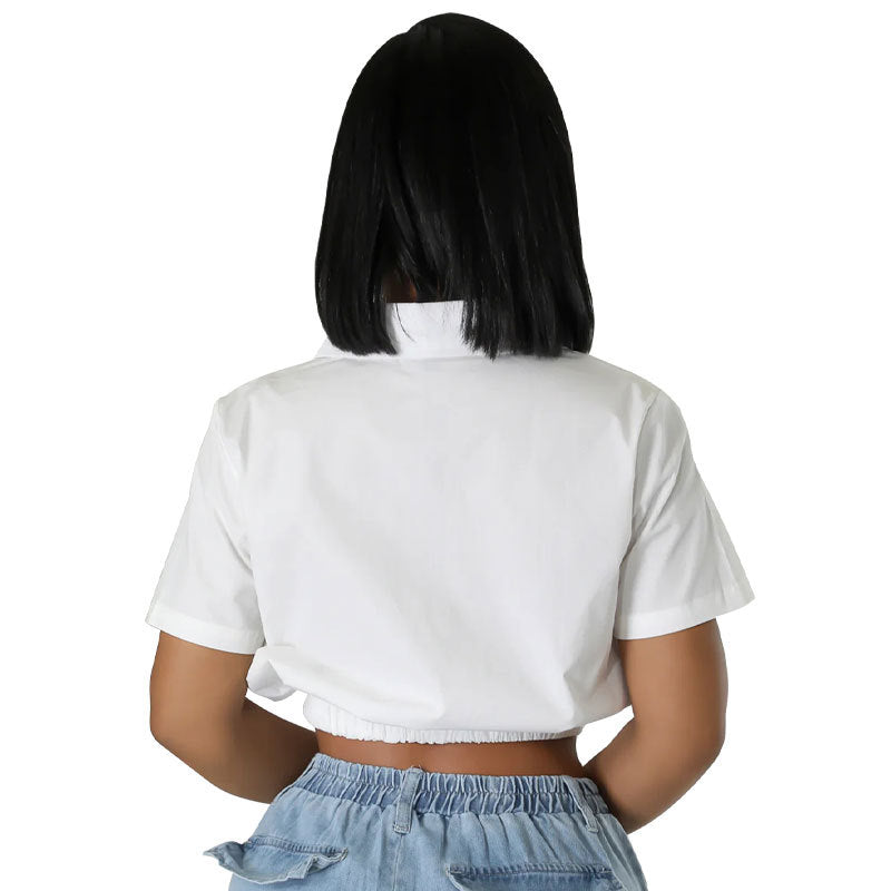 Shirt Spring Short Summer Casual Design Short Sleeve Women Clothing