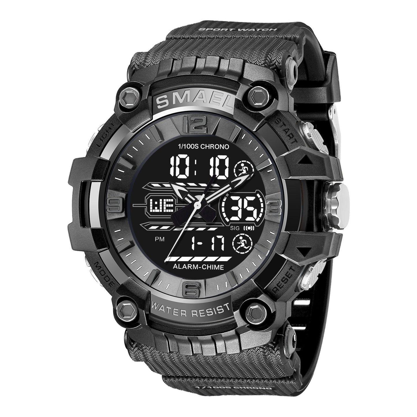 Outdoor Sports Waterproof Alarm Clock Luminous Watch