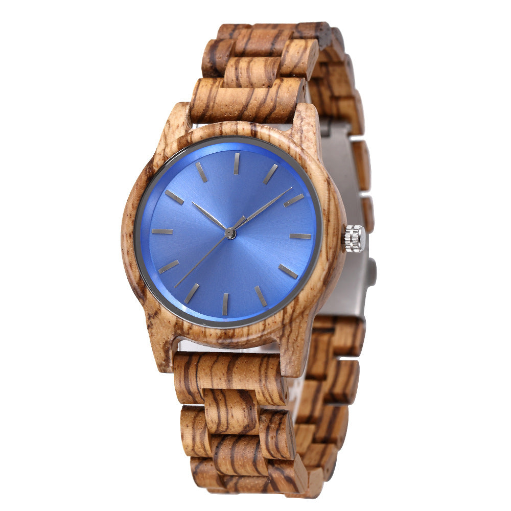 Reloj de madera ultrafino para regalos simples y de moda