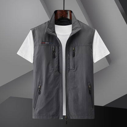 Outdoor Quick-drying Vest Multi-pocket Thin Workwear Vest