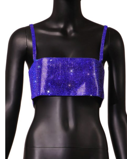 Sommer Sexy Camisole Metall Strass Weste Top