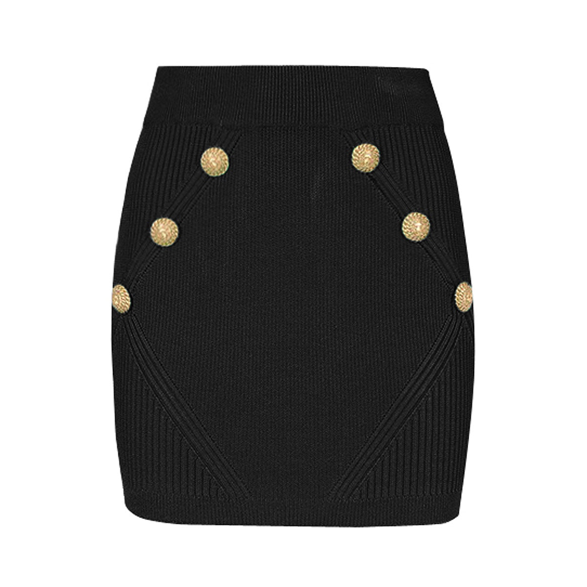 Spring Summer Women Classic Knitted Skirt Simple Internet Celebrity Popular All Matching Woolen Skirt