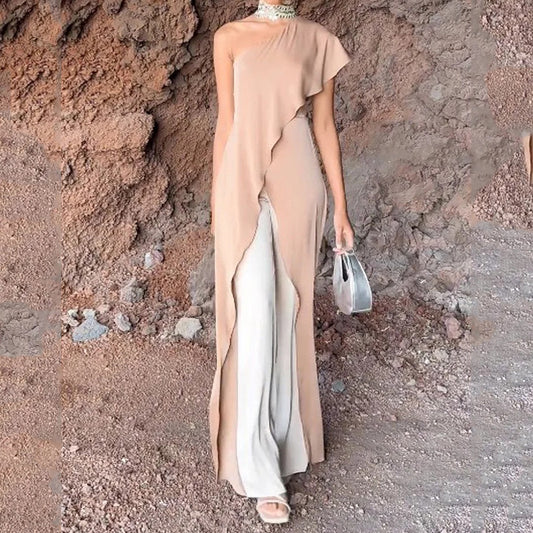 Jumpsuit Autumn Casual Solid Color