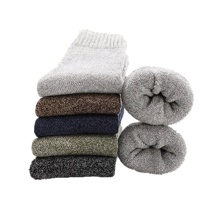 Tube Socks Thick Fleece-lined Warm Terry