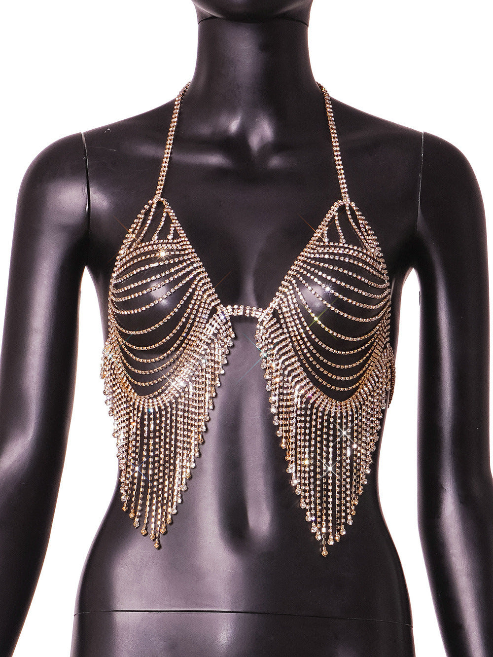 Summer Supply Sexy Nachtclub Übertrieben Flash Diamant Brust Kette