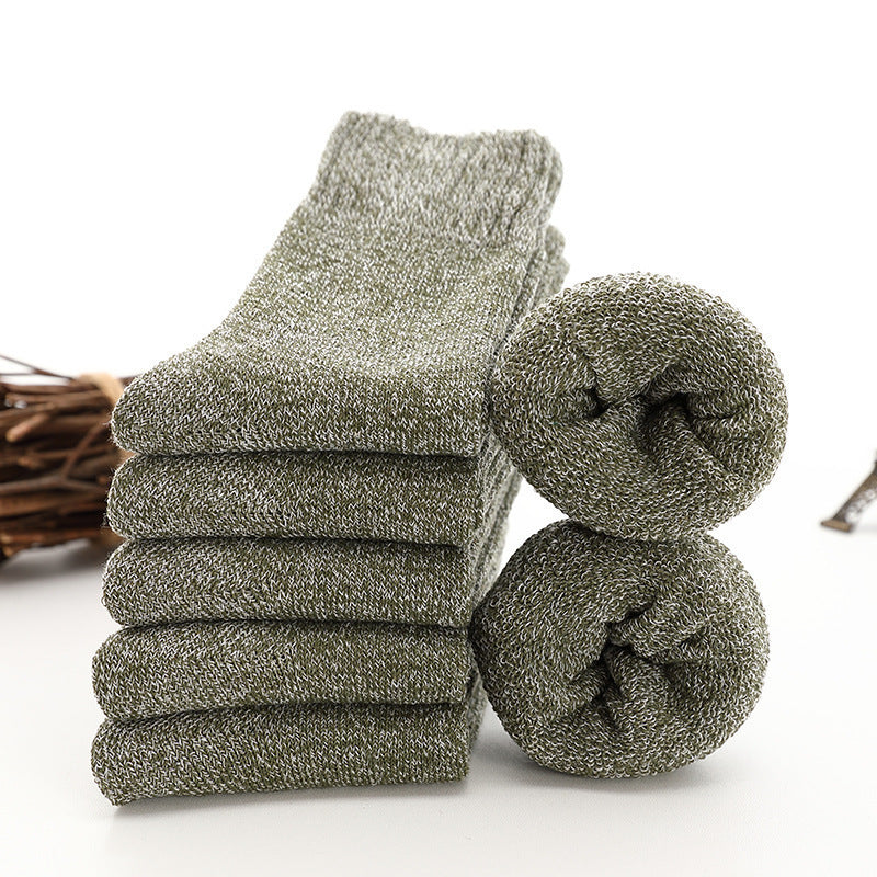 Schlauchsocken aus dickem, mit Fleece gefüttertem, warmem Frottee