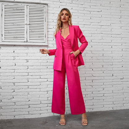 High Sense Erschwinglicher Luxus Business Eleganter Business Tube Top Jumpsuit Zweiteiliges Set