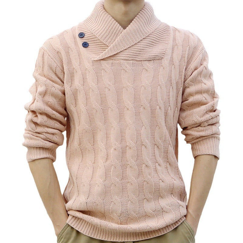 Menswear Thin Pullover Sweater Slim Fit