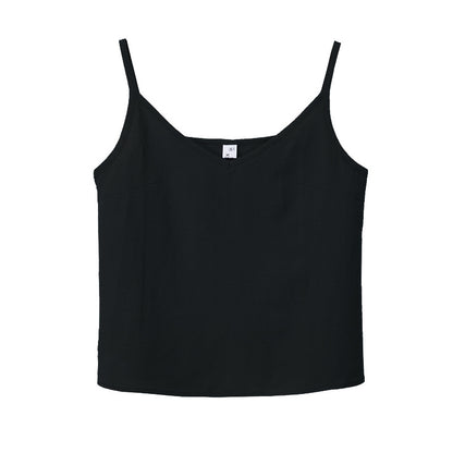 Ramie Camisole Damen Frühling Sommer Inner Wear Base Baumwolle Leinen Nische Kann Rundhals Ärmelloses Baumwollleinenoberteil Tragen