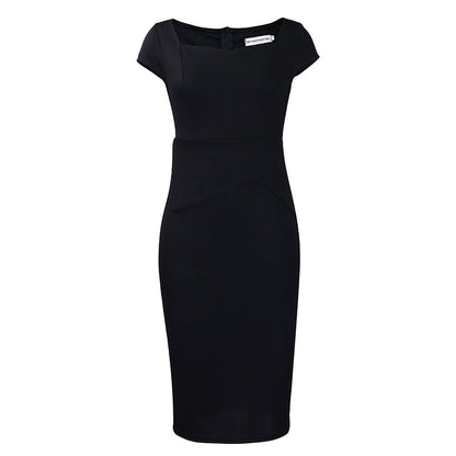 Women Clothing Short Sleeve Office Pencil Dress