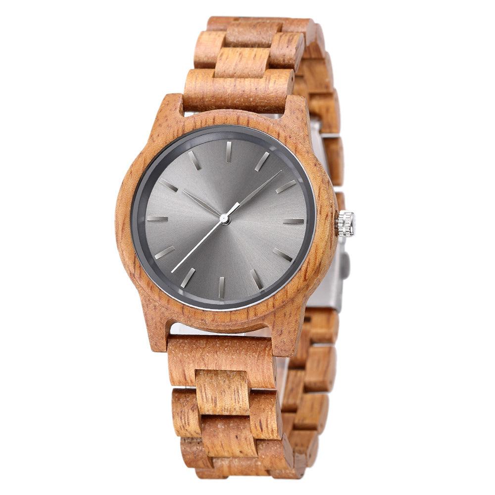 Reloj de madera ultrafino para regalos simples y de moda