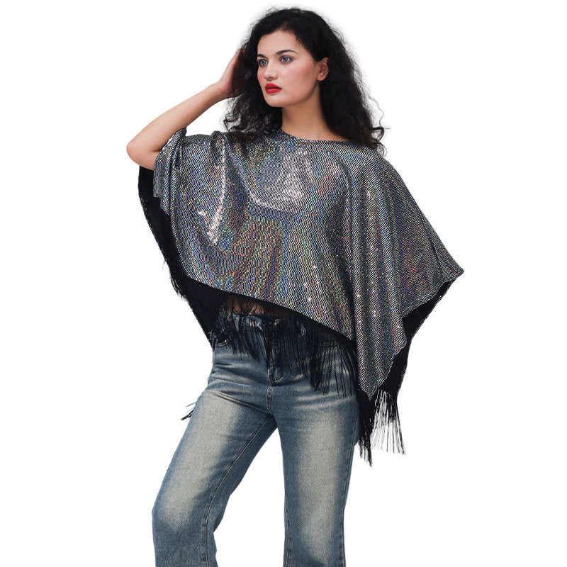 Tassel Cloak Loose Women Clothing Shawl Costume