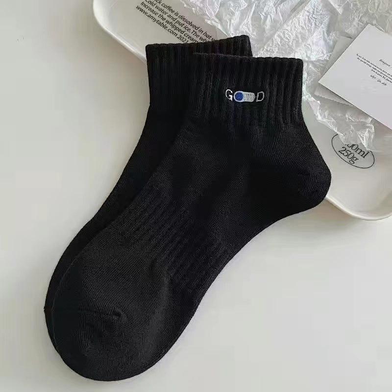 Men's Pure Cotton Deodorant Sweat Absorbing Sports Socks