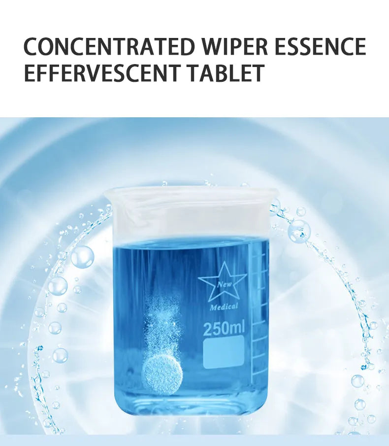 Solid Cleaner Car Windscreen Cleaner Effervescent Tablet Auto Wiper Glass Solid Cleaning Concentrated Tablets Detergent