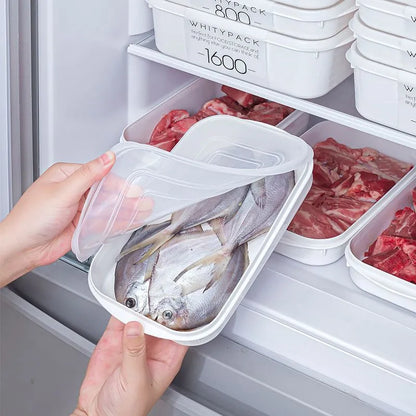 Japanese Frozen Meat Packaging Box Food Grade Refrigerator Storage Fruit Vegetable Preservation Prepare The Dishes Divided Box