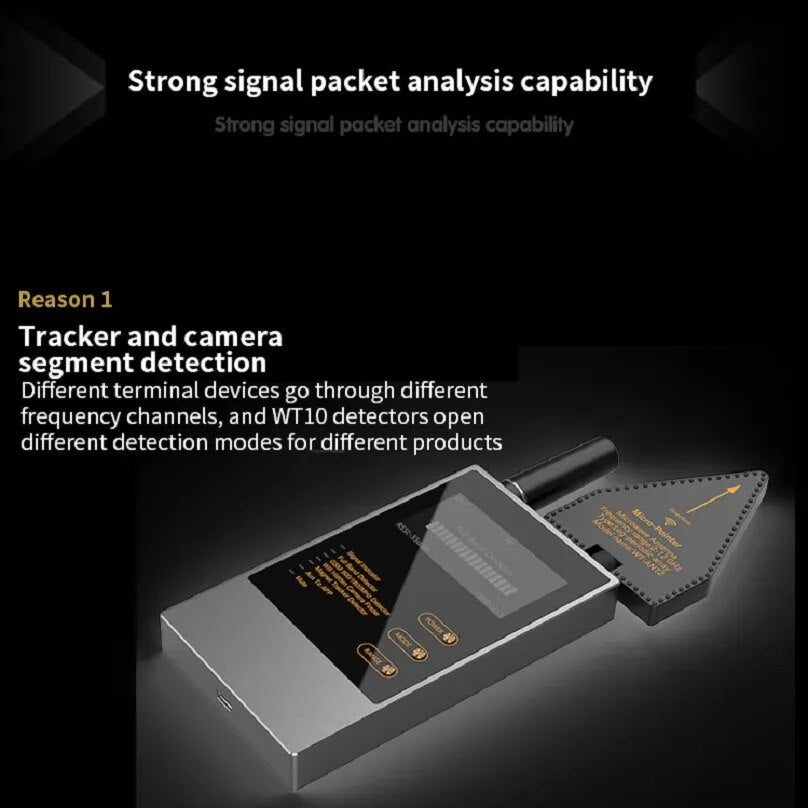 Wiretapping Bug Mini Spy Gadgets Detector Antiradar Hidden Camera Spy GSM GPS Tracker Eavesdropping Spy Devices Finder