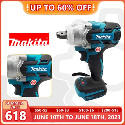 Makita-llave eléctrica de 18V, DTW600, batería inalámbrica, taladro eléctrico, solo cuerpo, herramientas eléctricas profesionales de litio