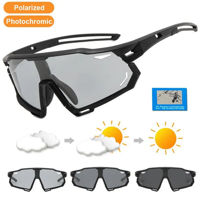 Photochromic Cycling Glasses Men Women Sunglasses Mountain Bike Road Eyewear New Bicycle Riding Outdoor Sports Hiking Goggles