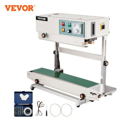 Máquina de sellado continuo Vertical/Horizontal VEVOR FR-900, sellador automático de 700W, codificación de PVC, logotipo de plástico para línea de producción