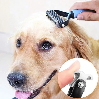 Cepillo profesional para quitar el pelo de mascotas, eliminador de pelo para perros, cortador de nudos de piel para cachorros y gatos, cepillos para el cuidado de perros, suministros para derramar