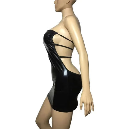 Damen Sexy Latex Dessous Frauen Körper Unterwäsche Kleid Sexy Dessous Sexy Bodys Sexy Höschen Nachtclub Outfits