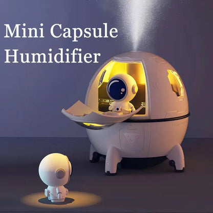 Hause Tragbare Büro Desktop USB Astronaut Raum Kapsel Luftbefeuchter Diffusor 220ML Mit Bunten Led-Licht Weihnachten Geschenk