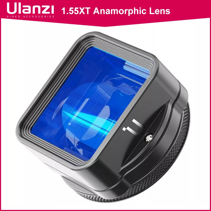 Ulanzi 1.55XT Anamorphic Lens für iPhone 13 12 Mini Pro Max 11 1.55X Wide Screen Video Widescreen Slr Movie Videomaker Filmemacher