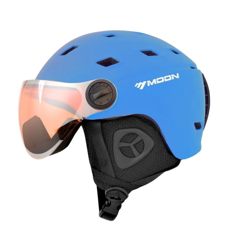 Casco de esquí profesional para adultos, casco de esquí de alta calidad, cascos ultraligeros para monopatín y Snowboard con gafas