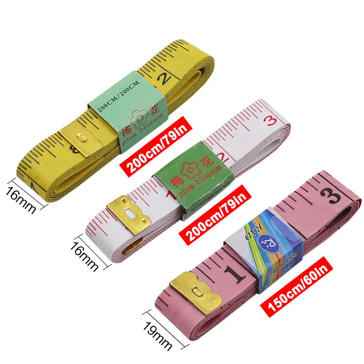 Cinta de costura a medida, medida corporal, regla suave, escala de doble cara, 60 pulgadas, 79 pulgadas