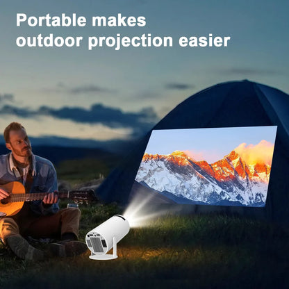 Transpeed Android 11Projector 1280*720P 4K Wifi6 200ANSI AllwinnerH713 180° flexible BT5.0 Home Cinema Outdoor portable Projetor