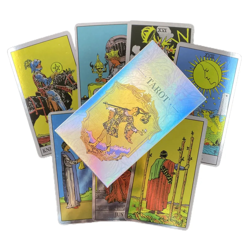 Cartas de Tarot láser de oráculo, cubierta de bolsillo, versión en inglés, tablero de Manga místico Osho Zen, juego de fiesta familiar