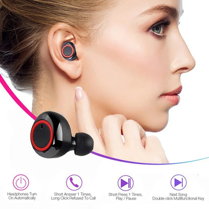 TWS Bluetooth Earphone Y50 Bluetooth Wireless Headphone 5.0 Wireless Headset Waterproof Earbuds Stereo Sport Earphones