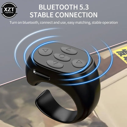 Drahtlose Bluetooth Mobile Selfie Lazy Artifac Photo Turn Page Controller Tiktok Fernbedienung Ring Controller