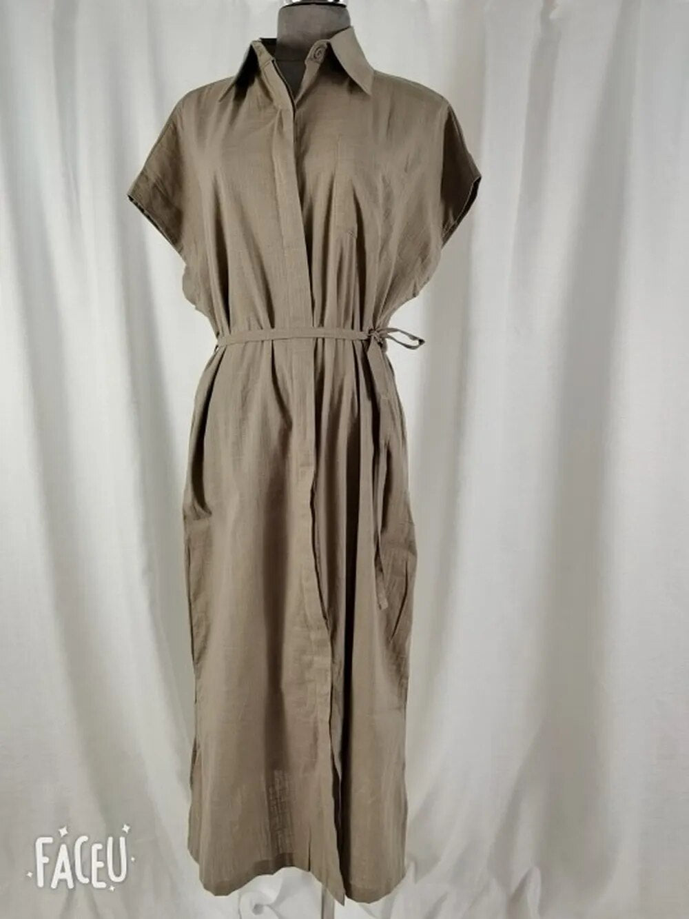 Vestido camisero de verano para mujer, vestido largo de noche para mujer, Maxi Vintage para fiesta, vestidos de playa de gran tamaño para mujer, vestidos informales elegantes para graduación, verde