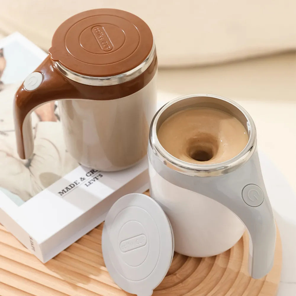 Lazy Smart Mixer Stainless Steel New Mark Cup Magnetic Rotating Blender Auto Stirring Cup Coffee Milk Mixing Cup Warmer Bottle