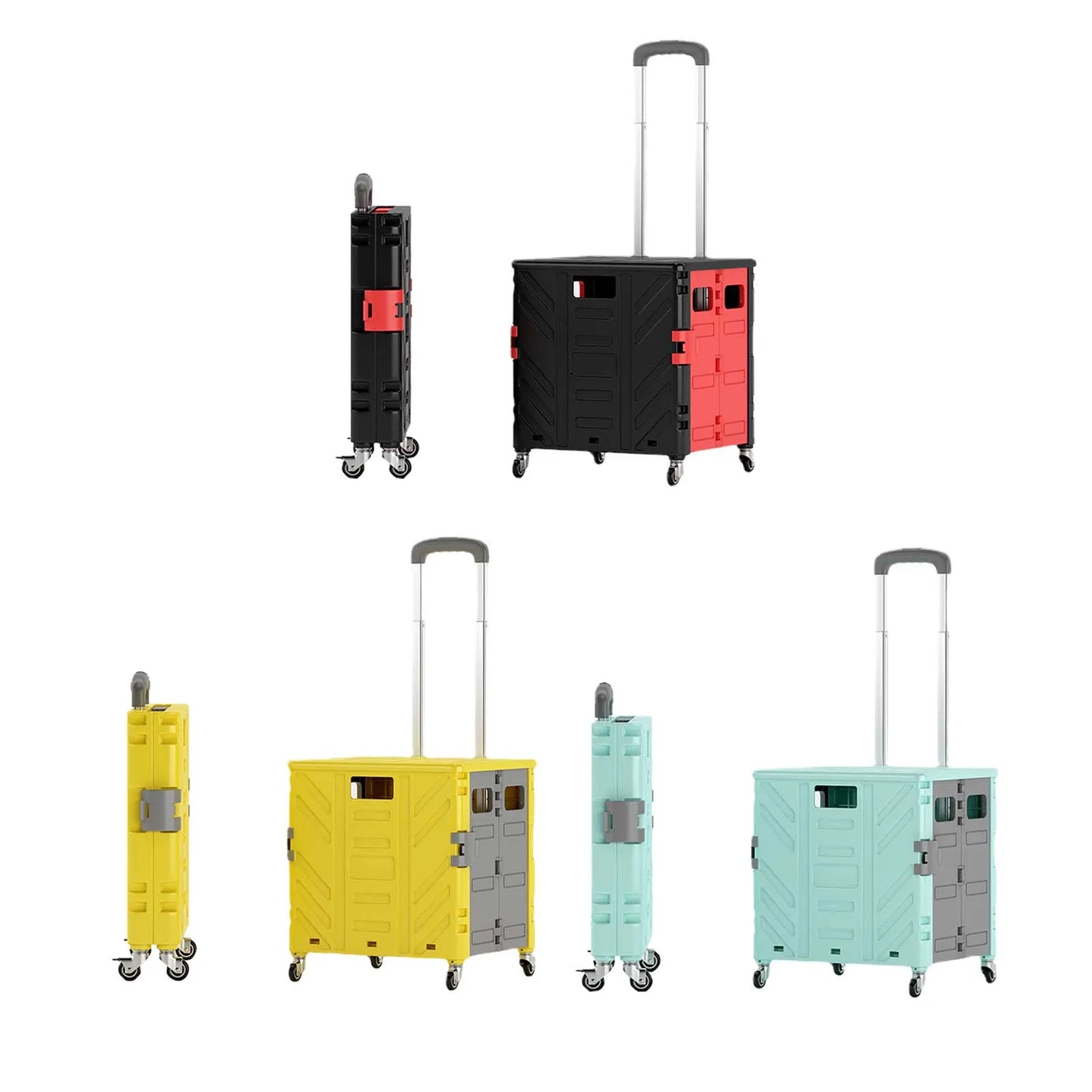 Portable Home Use Grocery Shopping Cart Express Cart Foldable Shopping Cart Pull Rod Driver Pull Cart Small Trolley Picnic