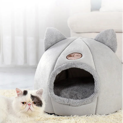 Nueva comodidad para dormir profundo en invierno, Cama para Gato, esterilla pequeña, cesta, productos para casa de perro pequeño, tienda para mascotas, cueva acogedora, nido, Cama Gato interior