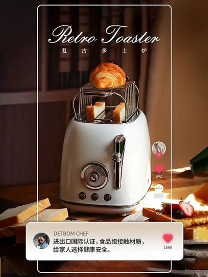 Haushalt Neue Tragbare Vintage Toaster Toast Toaster Hause Automatische Heizung Multifunktionale Frühstück Maschine 220 V