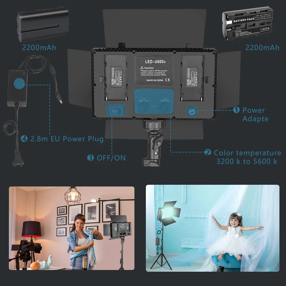 U800 RGB Foto Licht LED Foto Studio Licht Kamera Telefon Video Aufnahme RGB Panel Lampe LED Vdieo Licht für YOUTUBE Tiktok LIVE