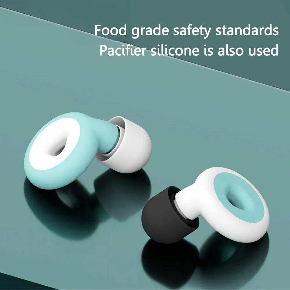 Silicone Earplug Canceling Noise Earplugs Sound Insulation Reduction Soundproof Soft Slow Rebound Portable Swim Pool