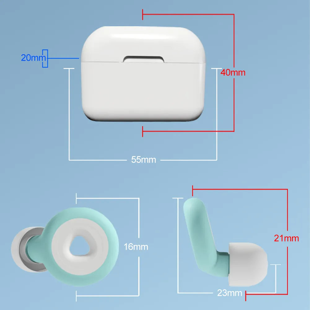 Silicone Earplug Sleep Noise Ear Plug Sound Insulation Protection Ear Anti-Noise Noise Reduction  Swimming Waterproof