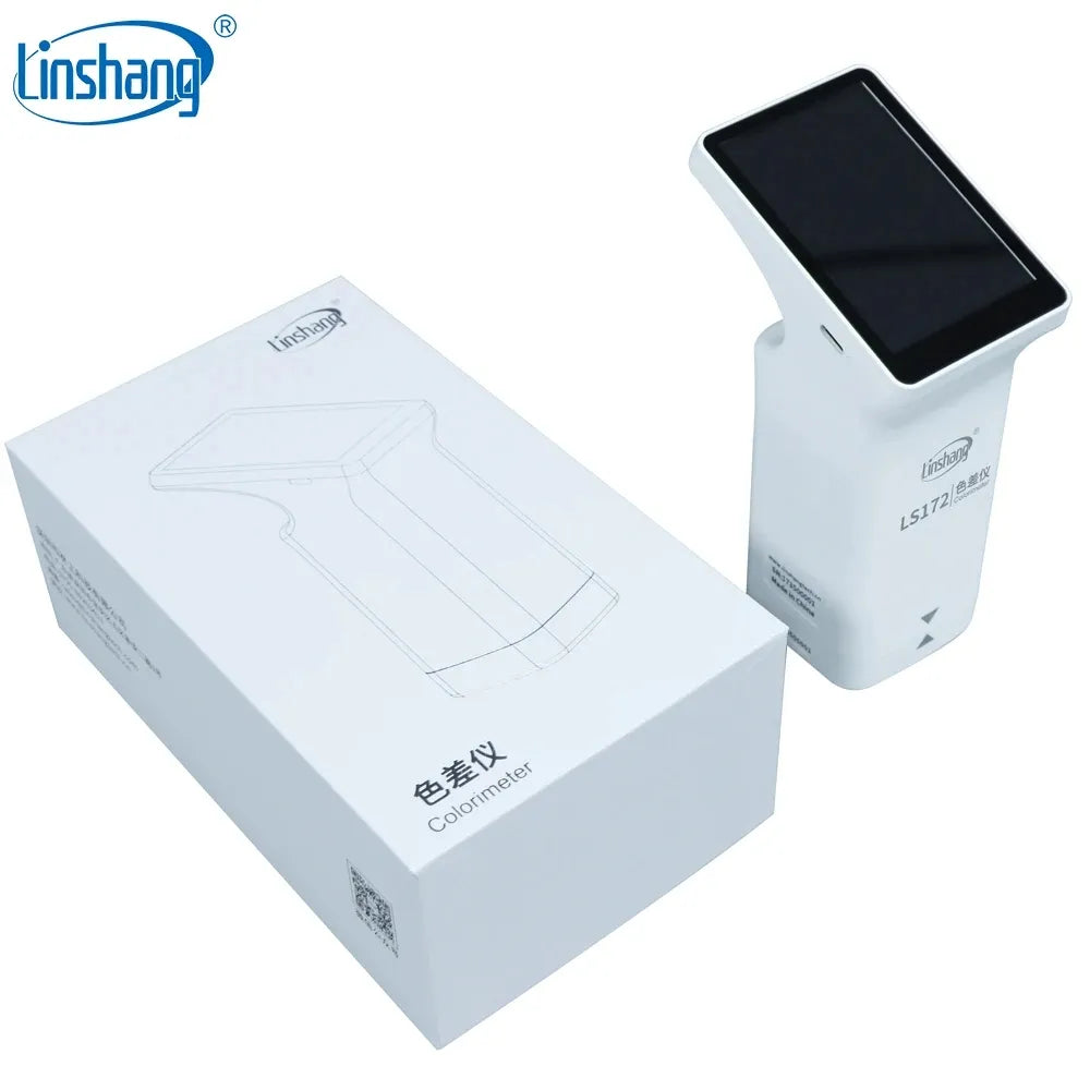 Linshang LS172 LS173 LS172B LS173B Smart Touch Screen Colorimeter for Coating Ceramic Plastic Paint Color Measurement Comparison